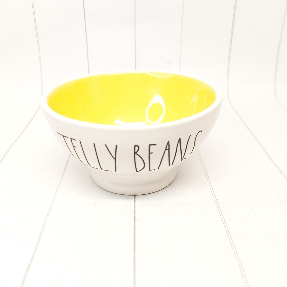 Rae Dunn White Ceramic "Jelly Beans" Bowl